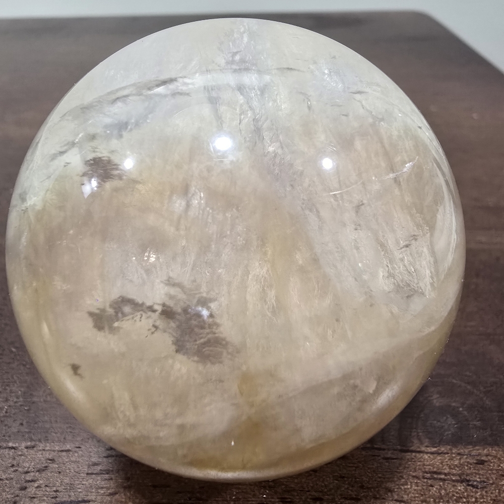 Citrine Crystal Sphere 58mm - Picture 5 of 17